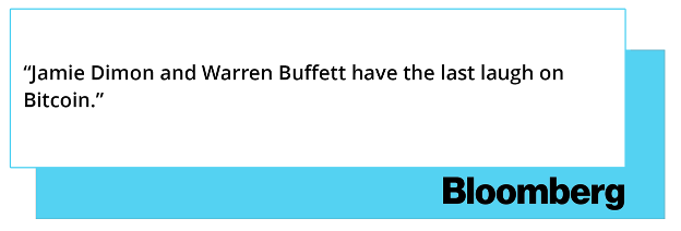 headline: Jamie Dimon and Warren Buffet have the last laugh on Bitcoin