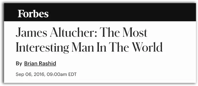 Forbes: James Altucher: The Most Interesting Man In The World