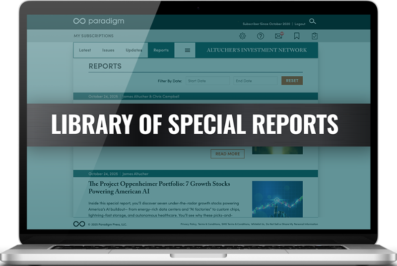 Special Reports Page