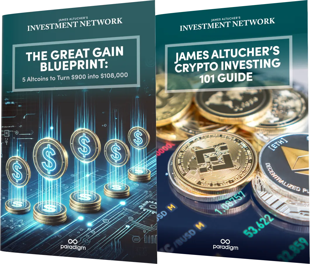 report covers: The Great Gain Blueprint: 5 Altcoins to Turn $900 into $108,000 and James Altucher’s Crypto Investing 101 Guide
