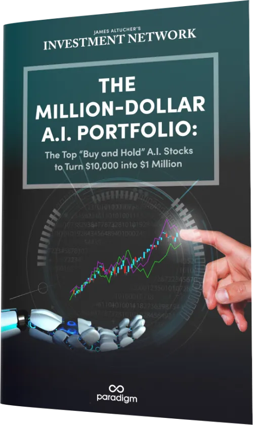 report cover: The Million-Dollar AI Portfolio: The Top “Buy-and-Hold” AI Stocks to Turn $10,000 Into $1            Million
