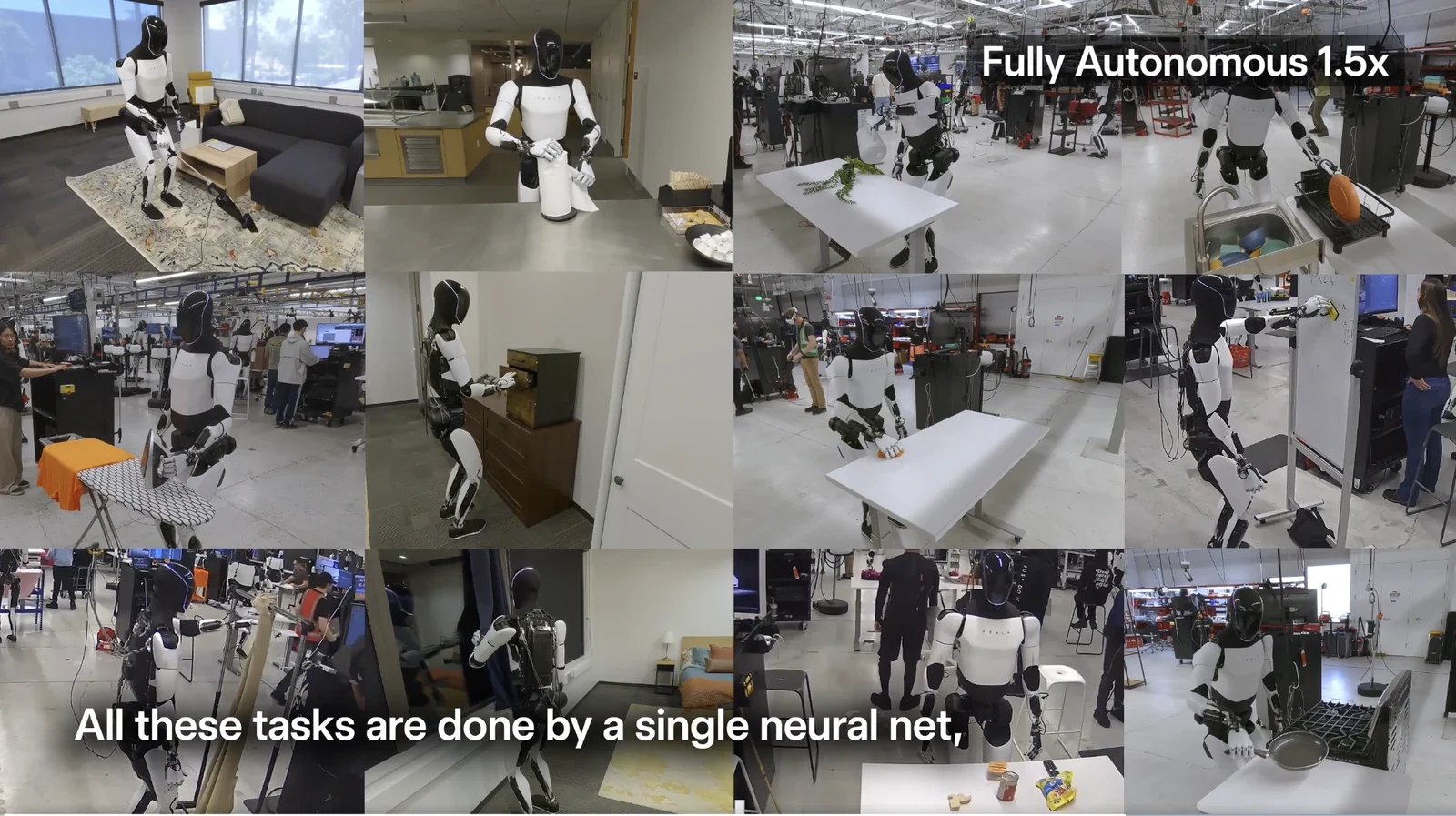 Early prototype of Elon Musk’s Optimus robot performing household chores