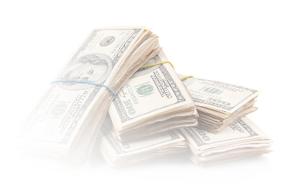 stacks of cash