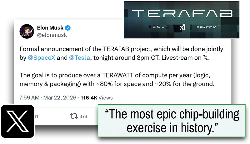 terafab collaboration between tesla, spacex and xai