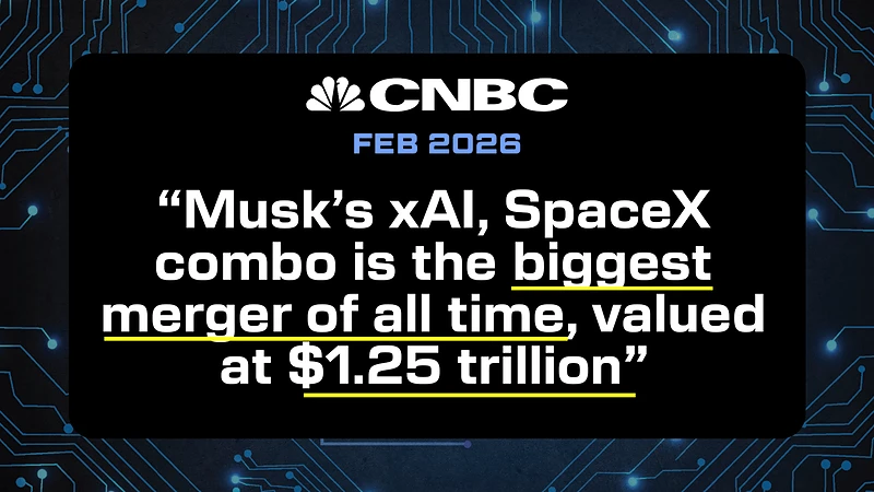 elon musk announcing the merger