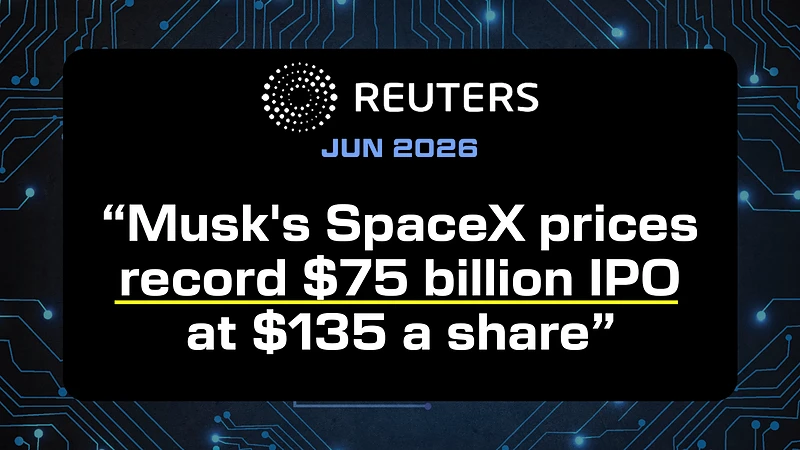 spaceX ipo raising 75 billion dollars
