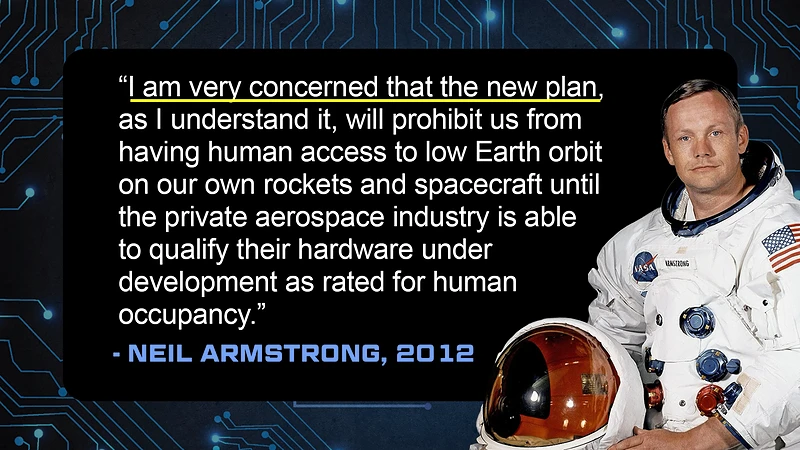 legendary astronauts like neil armstrong expressed concerns about spx to congress