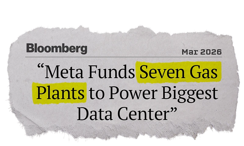 'Meta Funds Seven Gas Plants to Power Biggest Data Center'