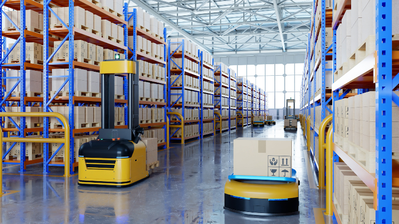Amazon warehouse robots