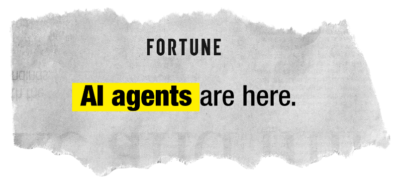 news headline: AI Agents Are Here.