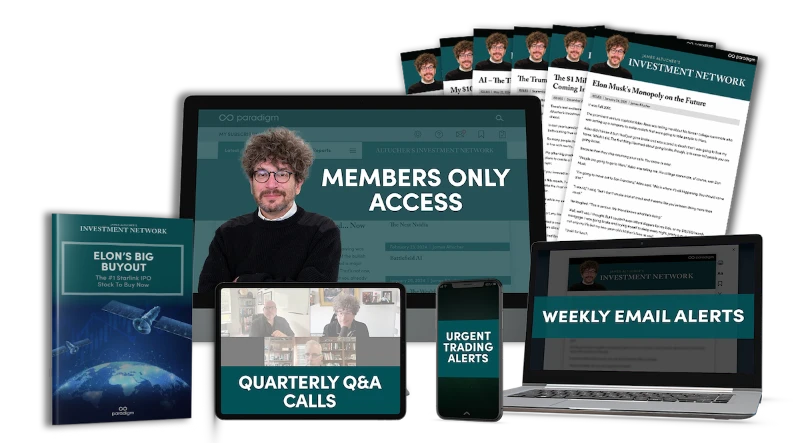 everything included with your Altucher's Investment Network subscription