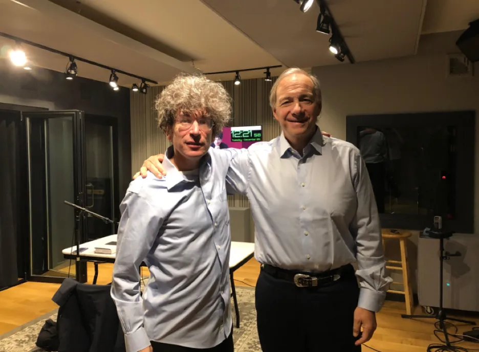 James with Ray Dalio