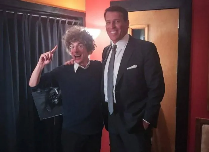 James with Tony Robbins