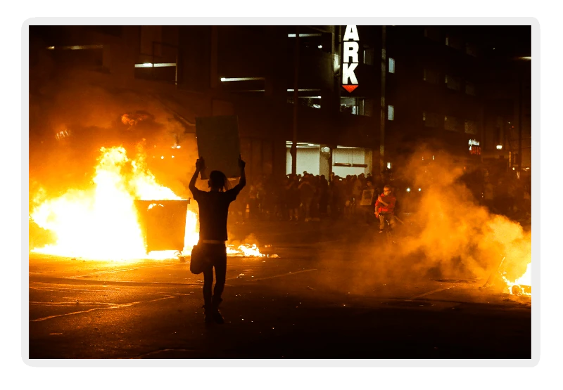 image of a riot