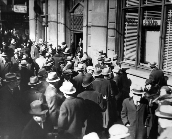 Image: Great Depression bank run