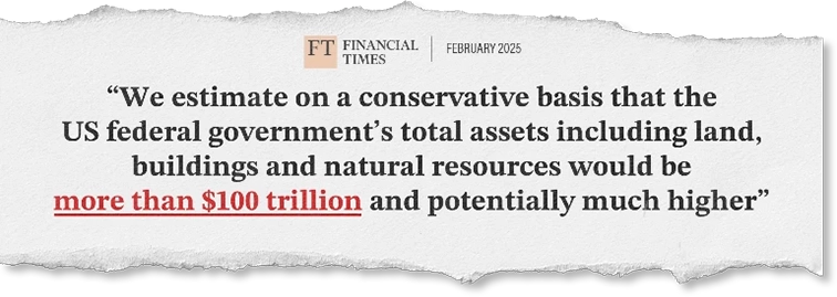 Financial Times: More than $100 trillion and potentially much higher.