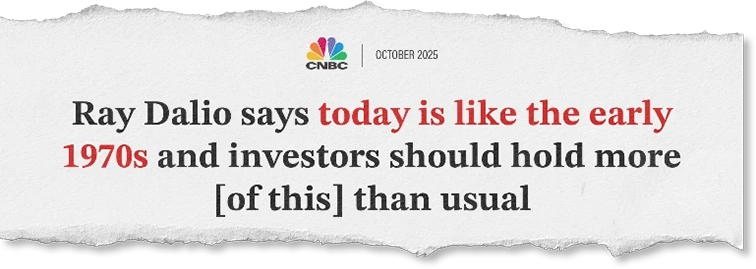 Ray Dalio: investors should hold more of this than usual