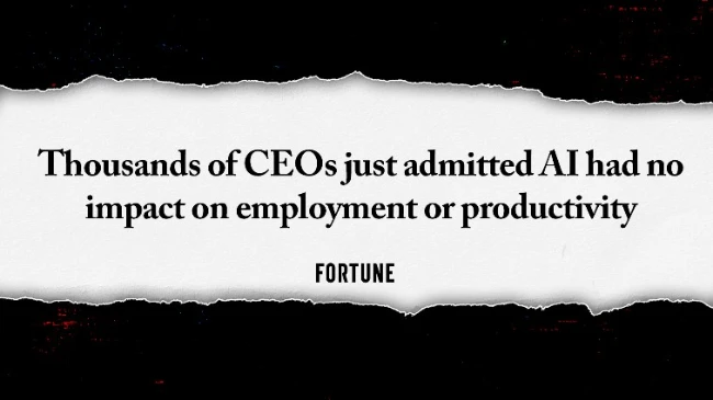 thousands of CEOs just admitted AI had no impact