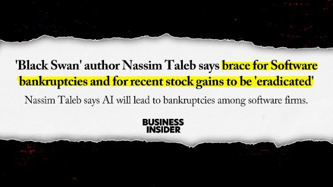 Nassim Taleb warning about AI crash