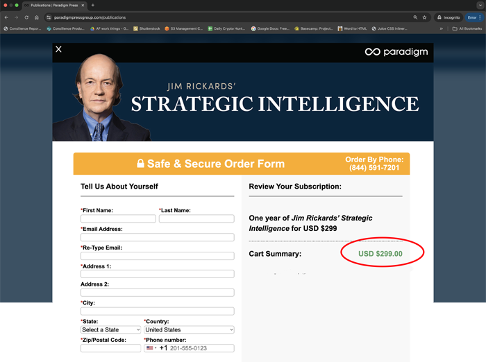 normal fee of $299 per year