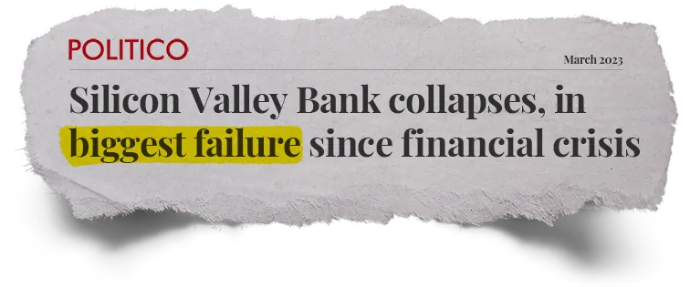 Politico: Silicon Valley Bank collapses, in biggest failure since financial crisis