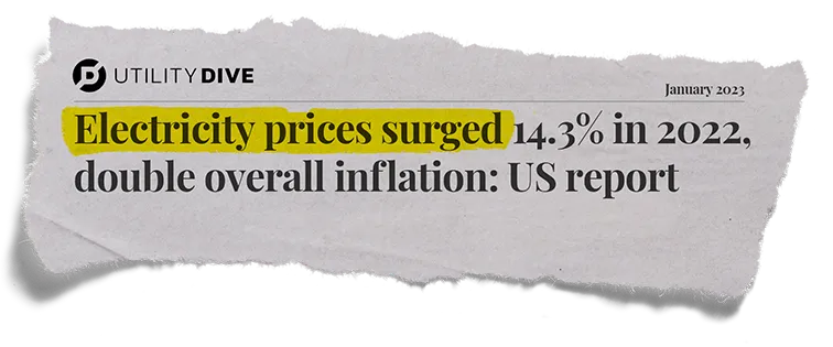 Utility Dive: Electricity prices surged 14.3% in 2022, double overall inflation: US report