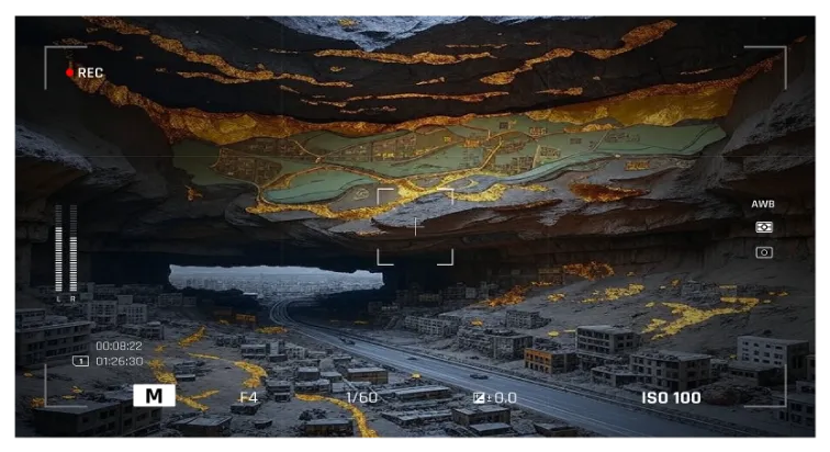 underground scan showing gold