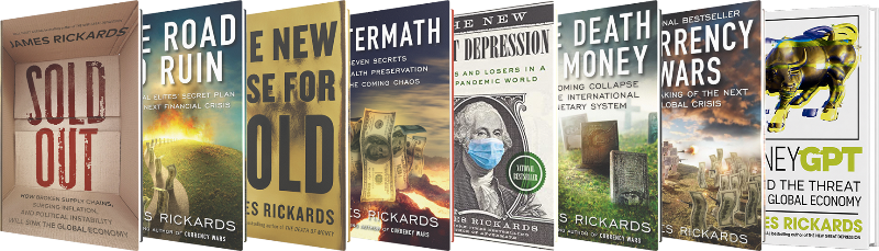 Jim Rickards' catalog of books