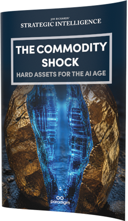 report cover: THE COMMODITY SHOCK: HARD ASSETS FOR THE AI AGE