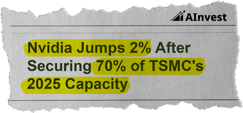 Nvidia Jumps 2% After Securing 70% of TSMC's
2025 Capacity - AInvest