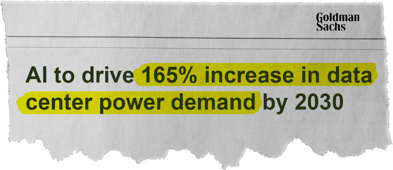 Al to drive 165% increase in data center power demand by 2030 - Goldman Sachs