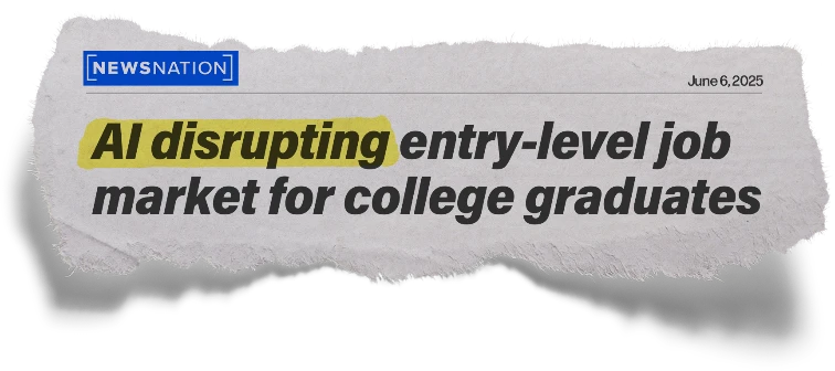 Headline: Al disrupting entry-level job market for college graduates