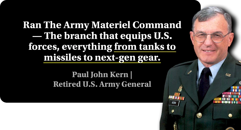 Ran The Army Material - The branch that equips U.S. forces, everything from tanks, to missiles to next-gen gear
