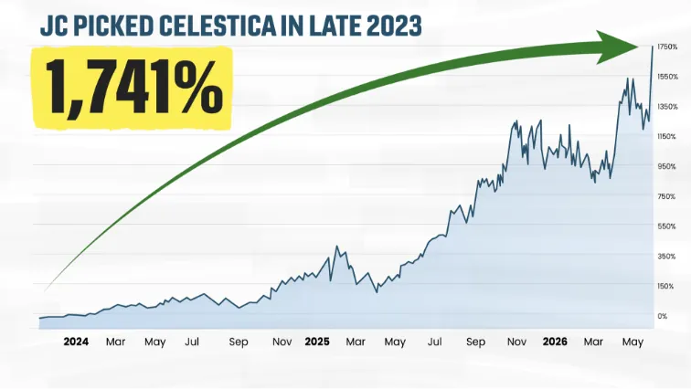 JC picked Celestica in late 2023, up 1,741%
