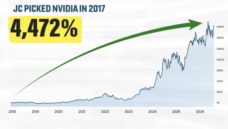 JC picked Nvidia in 2017, up 4,472%