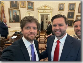 Buck Sexton with Vice President JD Vance at the White House