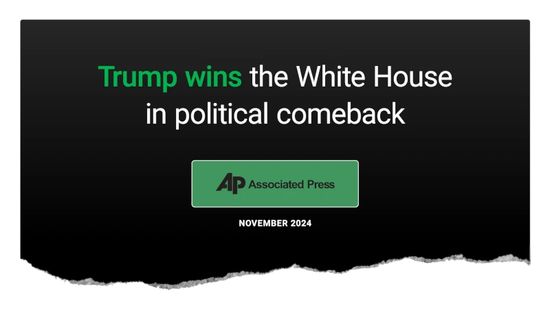 AP: Trump wins the White House in political comeback