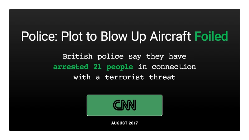 CNN: Police: Plot to Blow Up Aircraft Foiled