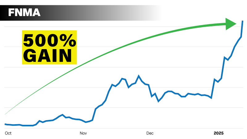 Chart: Fannie Mae. 500% Gain