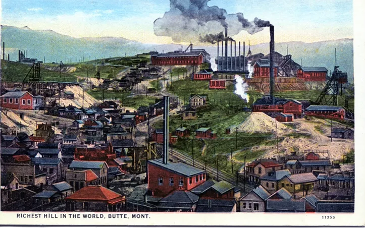 Postcard, Butte, Montana 1880s