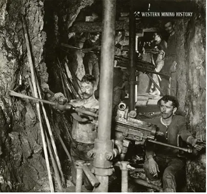 Butte in 1900; drillers working 1,900 feet underground.